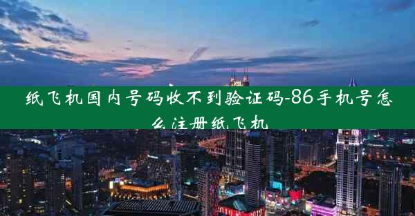 纸飞机国内号码收不到验证码-86手机号怎么注册纸飞机