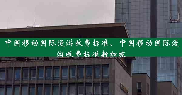 中国移动国际漫游收费标准、中国移动国际漫游收费标准新加坡