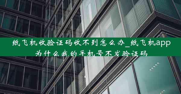 纸飞机收验证码收不到怎么办_纸飞机app为什么我的手机号不发验证码