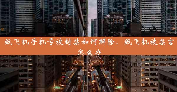 纸飞机手机号被封禁如何解除、纸飞机被禁言怎么办