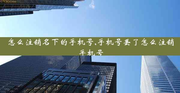 怎么注销名下的手机号,手机号丢了怎么注销手机号