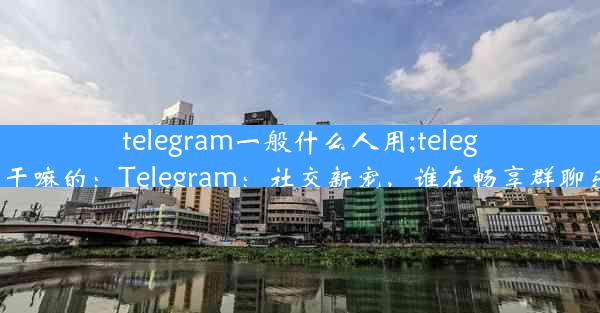 telegram一般什么人用;telegram 干嘛的：Telegram：社交新宠，谁在畅享群聊乐趣？