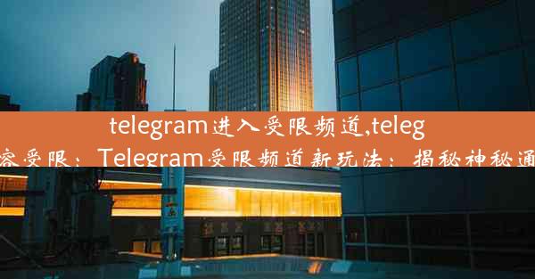 telegram进入受限频道,telegram内容受限：Telegram受限频道新玩法：揭秘神秘通道入口