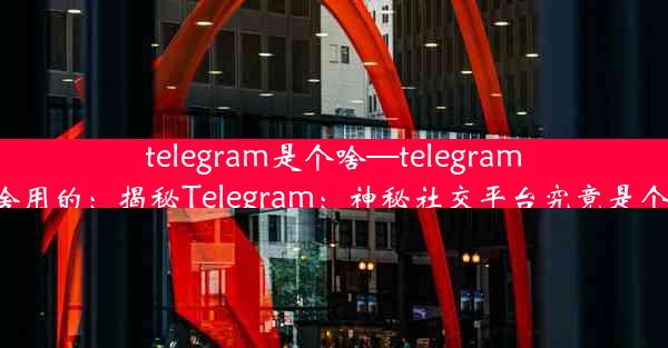 telegram是个啥—telegram干啥用的：揭秘Telegram：神秘社交平台究竟是个啥？