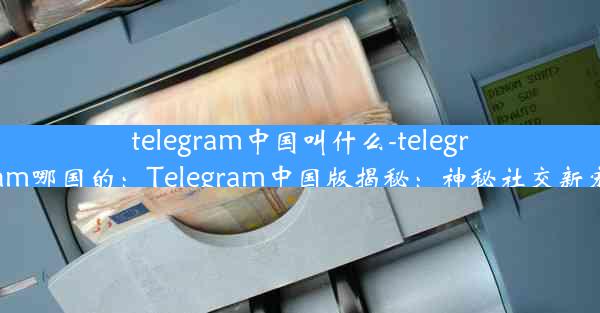 telegram中国叫什么-telegram哪国的：Telegram中国版揭秘：神秘社交新宠