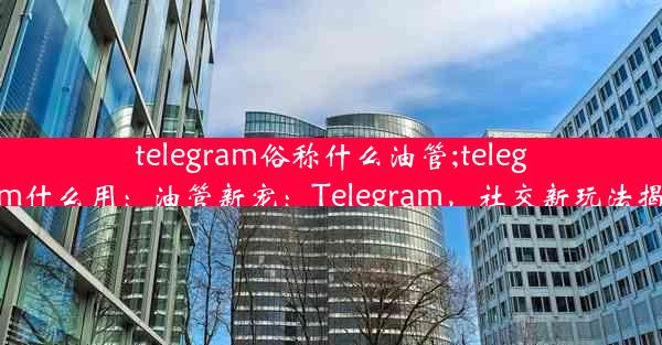 telegram俗称什么油管;telegram什么用：油管新宠：Telegram，社交新玩法揭秘